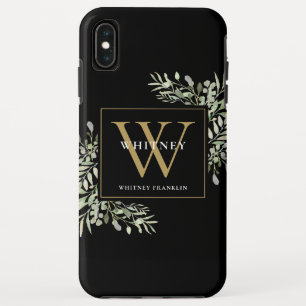 Case-Mate iPhone Case Or Monogramme Élégant Modernité Verdure