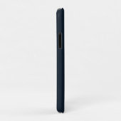 Coques Case-Mate iPhone Or Monogramme Initial Luxe Minuit Marine iPhone (Dos/Droite)