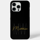 Coques Case-Mate iPhone Or Monogramme Moderne Chic (Verso)