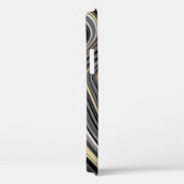 Coques Case-Mate iPhone Or noir argent agate liquide marbre Coque-Mate iP (Verso / Droite)