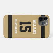 Coques Case-Mate iPhone Or plaqué et noir (Dos (Horizontal))