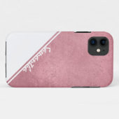Coques Case-Mate iPhone Or rose (Dos (Horizontal))