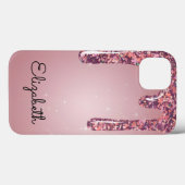 Coques Case-Mate iPhone Or rose de luxe ruisselant de paillettes (Verso (horizontal))