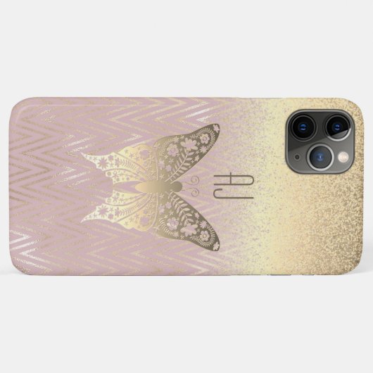Coques Case-Mate iPhone Or Rose moderne (Dos (Horizontal))