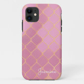 Coques Case-Mate iPhone Or rose moderne (Dos)