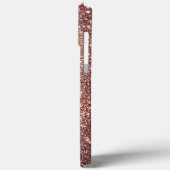 Coques Case-Mate iPhone Or rose moderne élégant avec courbe florale13 (Verso / Gauche)