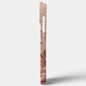 Coques Case-Mate iPhone Or rose moderne élégant avec courbe florale6 (Verso / Gauche)