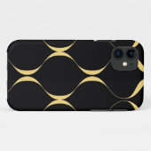 Coques Case-Mate iPhone Or, simple, moderne, luxueux graphisme ondulé (Dos (Horizontal))