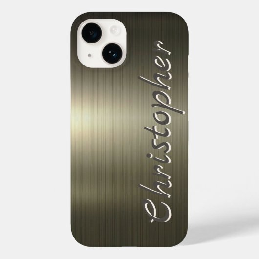 Coques Case-Mate iPhone Or titane acier inoxydable métal (Verso)
