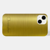 Coques Case-Mate iPhone Or titane acier inoxydable métal (Verso (horizontal))
