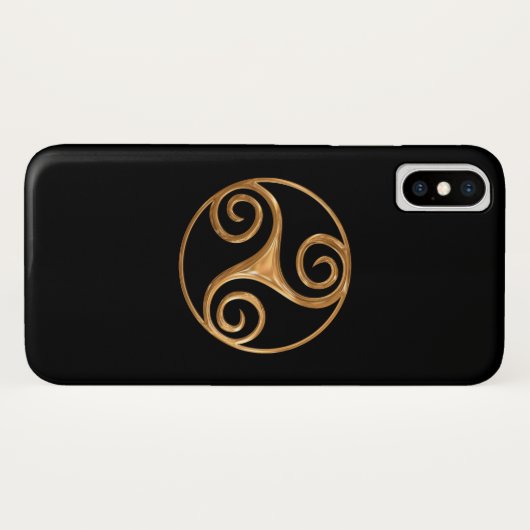 Coques Case-Mate iPhone Or Triskelion (Dos (Horizontal))