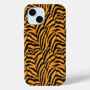 Coque Pour iPhone 15 Oranga Black Tiger Grandes