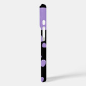 Coques Case-Mate iPhone orange and purple hearts polka dots (Verso / Gauche)