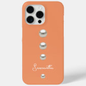 Coques Case-Mate iPhone orange avec perles (Verso)