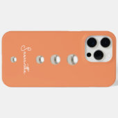 Coques Case-Mate iPhone orange avec perles (Verso (horizontal))