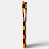 Coques Case-Mate iPhone Orange Black À damiers En vichy Motif (Verso / Gauche)
