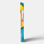 Coques Case-Mate iPhone Orange Calla fleurs de laine aquarelle art (Verso / Gauche)