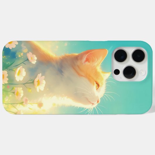 Coques Case-Mate iPhone Orange Cat Daydream (Verso (horizontal))