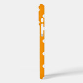 Coques Case-Mate iPhone Orange clair avec Pois (Verso / Gauche)