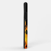 Coques Case-Mate iPhone Orange classique emballant des flammes sur le feu (Dos/Droite)