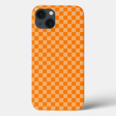 Coques Case-Mate iPhone Orange Combination Checkerboard par ShirleyTaylor (Verso)