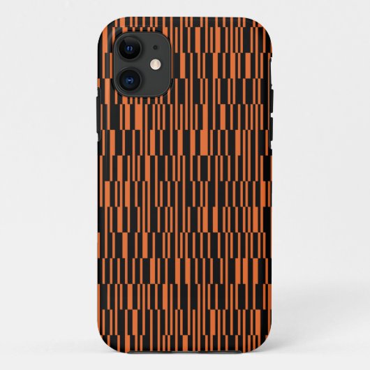 Coques Case-Mate iPhone Orange, cool, tendance, art graphique géométrique  (Dos)