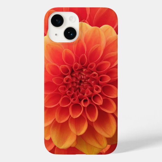 Coques Case-Mate iPhone Orange Dahlia (Verso)