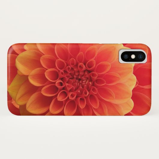 Coques Case-Mate iPhone Orange Dahlia (Dos (Horizontal))