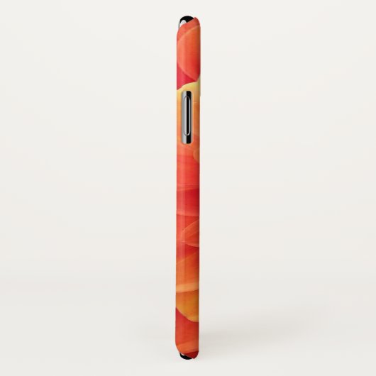 Coques Case-Mate iPhone Orange Dahlia (Dos/Droite)