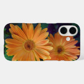 Coques Case-Mate iPhone Orange Daisy (Verso (horizontal))