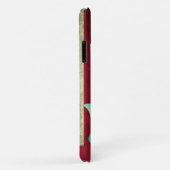 Coques Case-Mate iPhone Orange de sirène américaine personnalisée (Dos/Droite)