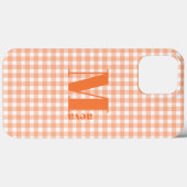 Coques Case-Mate iPhone orange en vichy Coque-coque iphone (Verso (horizontal))