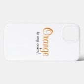 Coques Case-Mate iPhone Orange Est Ma Couleur Mignonne Citation Fille (Verso (horizontal))