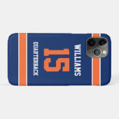 Coques Case-Mate iPhone Orange et Bleu marine (Dos (Horizontal))