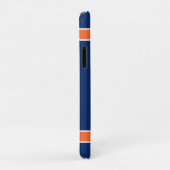 Coques Case-Mate iPhone Orange et Bleu marine (Dos/Droite)