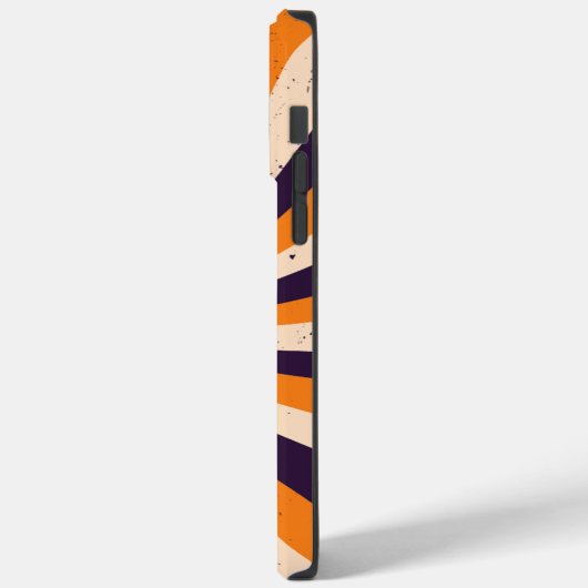 Coques Case-Mate iPhone Orange et Violet Psychédélique Jack-O'-Lanterne (Verso / Gauche)