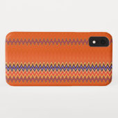 Coques Case-Mate iPhone Orange et Zigzag (Dos (Horizontal))