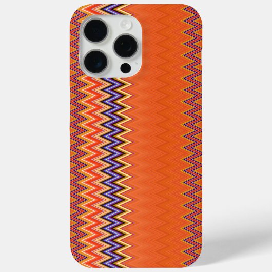 Coques Case-Mate iPhone Orange et Zigzag (Verso)