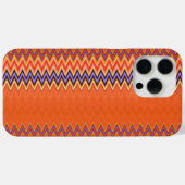 Coques Case-Mate iPhone Orange et Zigzag (Verso (horizontal))