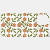 COQUES Case-Mate iPhone ORANGE FLEURS (Verso / Droite)