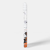 Coques Case-Mate iPhone Orange Fleurs Chicks Grunge Ink Blots Doodles Kid (Verso / Gauche)