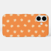 Coques Case-Mate iPhone Orange Floral Vibrant Chaud Tropical (Verso (horizontal))