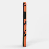 Coques Case-Mate iPhone Orange, fun, trendy, geometric Memphis graphic (Dos/Droite)