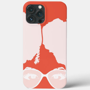Case-Mate iPhone Case orange Girl Big Afro Lunettes blanches