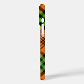 COQUES Case-Mate iPhone ORANGE & GREEN HALLOWEEN PLAID MOTIF (Verso / Gauche)