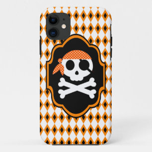 Coque Case-Mate Pour iPhone Orange Halloween Pirate Goth Téléphone Case
