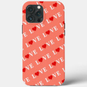 Coques Case-Mate iPhone Orange LOVE (Verso)