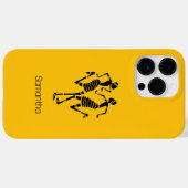 Coques Case-Mate iPhone Orange, Mignonne Silhouette Joyeuses Danseurs (Verso (horizontal))