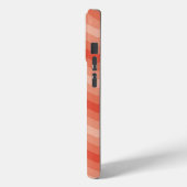 Coques Case-Mate iPhone Orange Peach Chevron (Verso / Gauche)