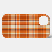 Coques Case-Mate iPhone Orange plaid (Verso (horizontal))